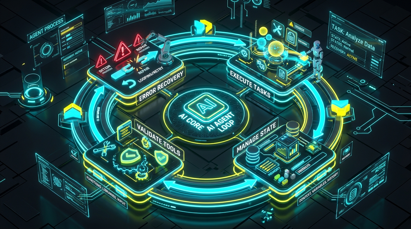 Autonomous AI Agent Loop Self Correction State Machine 2026