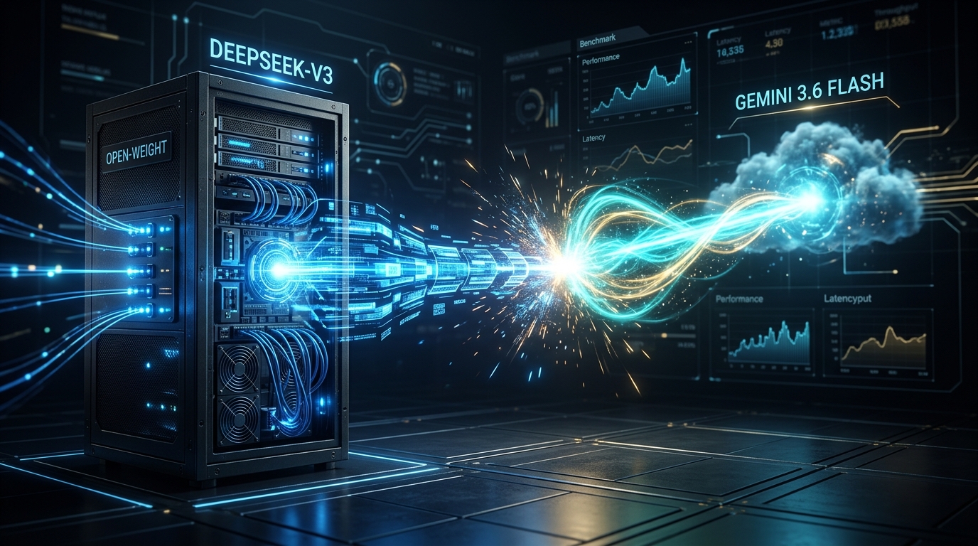 DeepSeek V3 vs Gemini 3.6 Flash Benchmark Concept