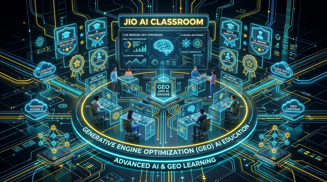 Jio AI Classroom Free AI Courses Curriculum and Enrollment Architecture