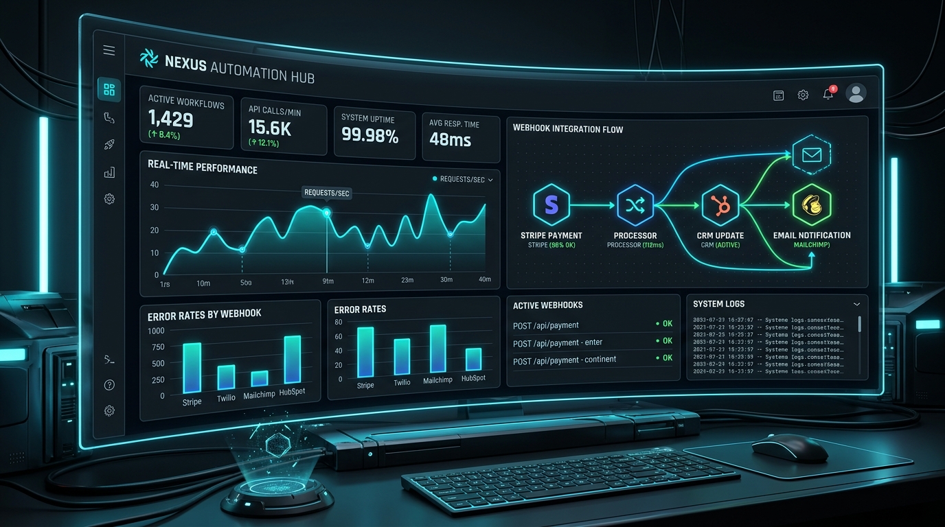 Business Operational Automation Dashboard UI Blueprint by Shadab Alam