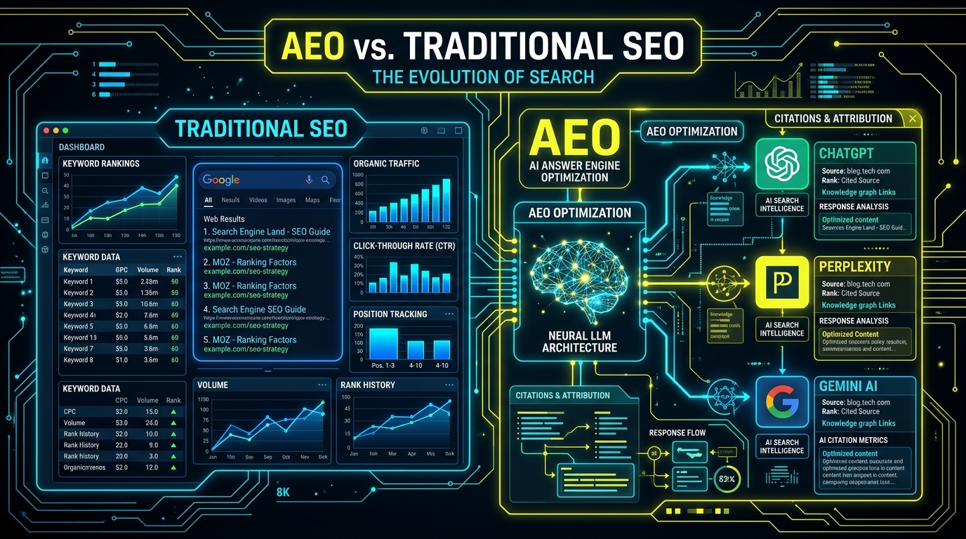 Traditional SEO Platforms vs Suede AEO AI Citation Engines